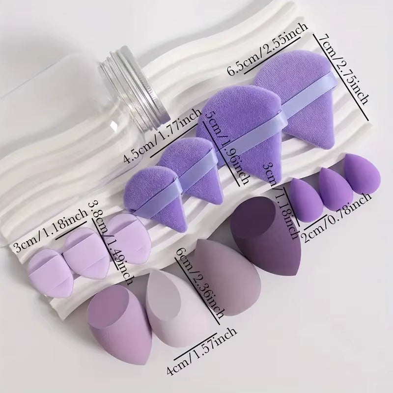Beauty Sponges Blender Super Soft Makeup Sponges Set with Storage Finger Puff Foundation Cosmetic Puffs Mini Make up Sponges