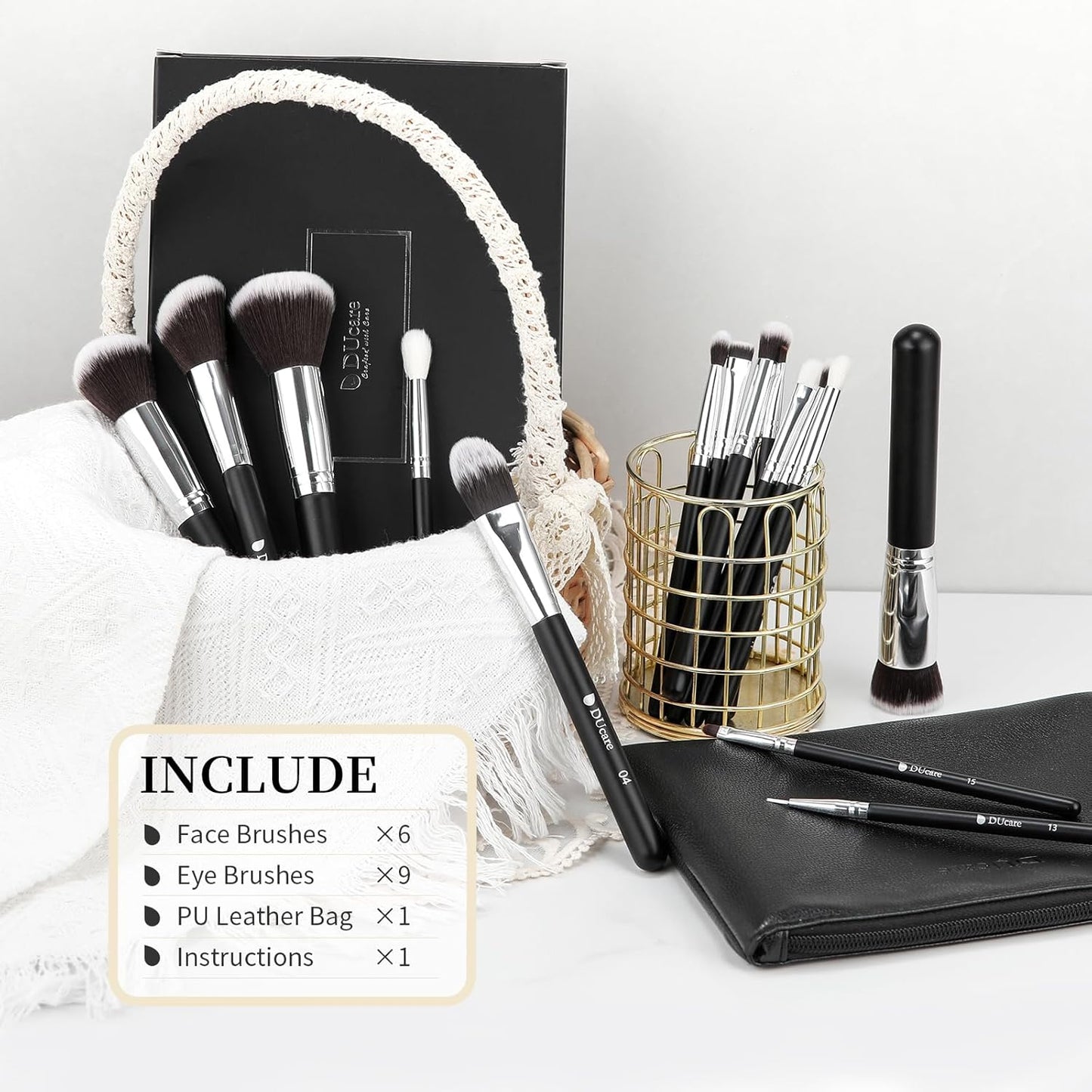 Brochas De Maquillaje 15 Pcs