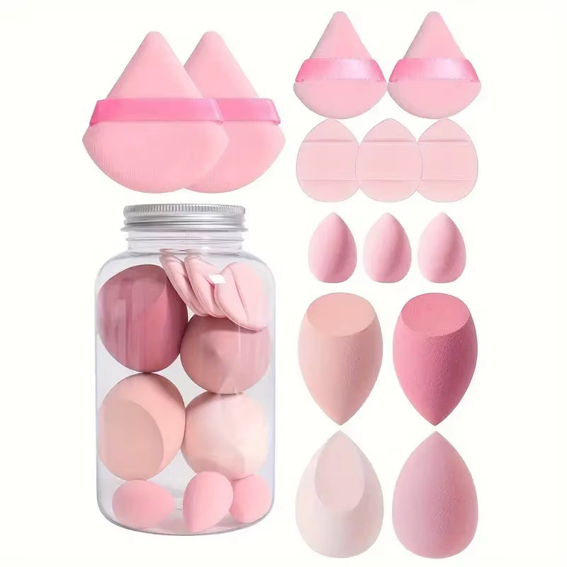 Beauty Sponges Blender Super Soft Makeup Sponges Set with Storage Finger Puff Foundation Cosmetic Puffs Mini Make up Sponges