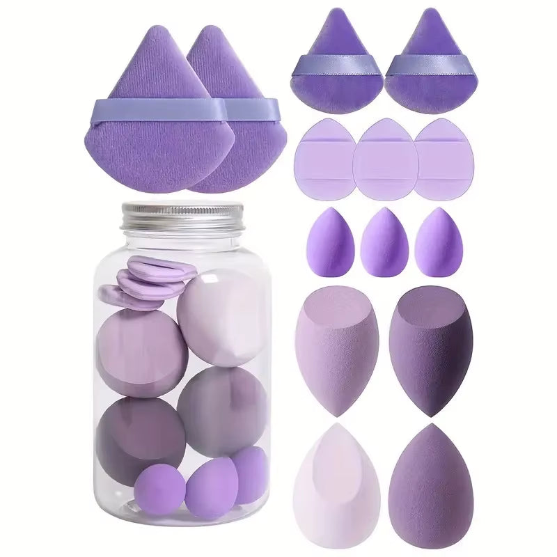 Beauty Sponges Blender Super Soft Makeup Sponges Set with Storage Finger Puff Foundation Cosmetic Puffs Mini Make up Sponges