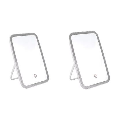 Espejo plegable con LED