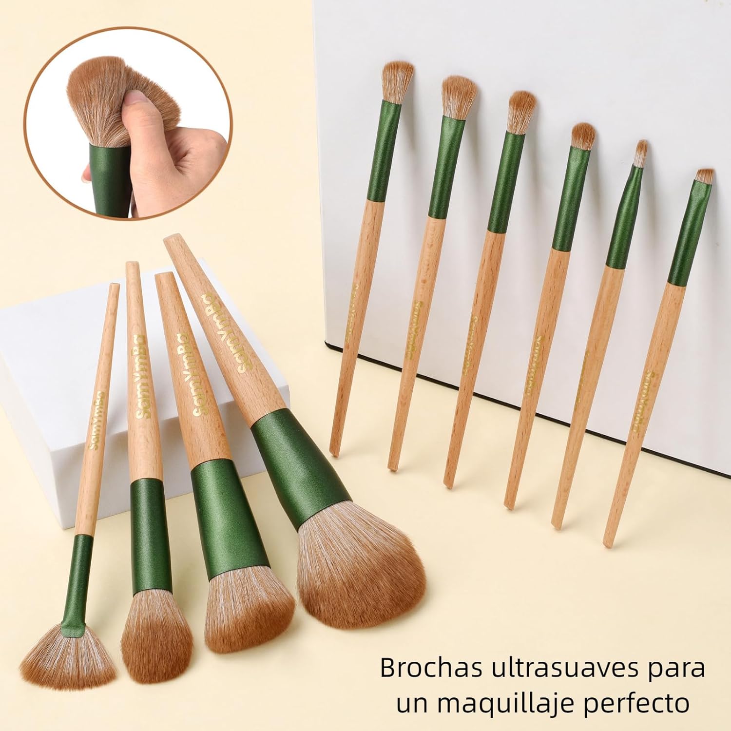 10 Brochas De Maquillaje - Brochas De Maquillaje Profesional - Brochas Maquillaje Ultrasuaves - Set Brochas Maquillaje Completo - Pinceles Maquillaje - Pinceis Maquilhagem - Maquillaje Mujer