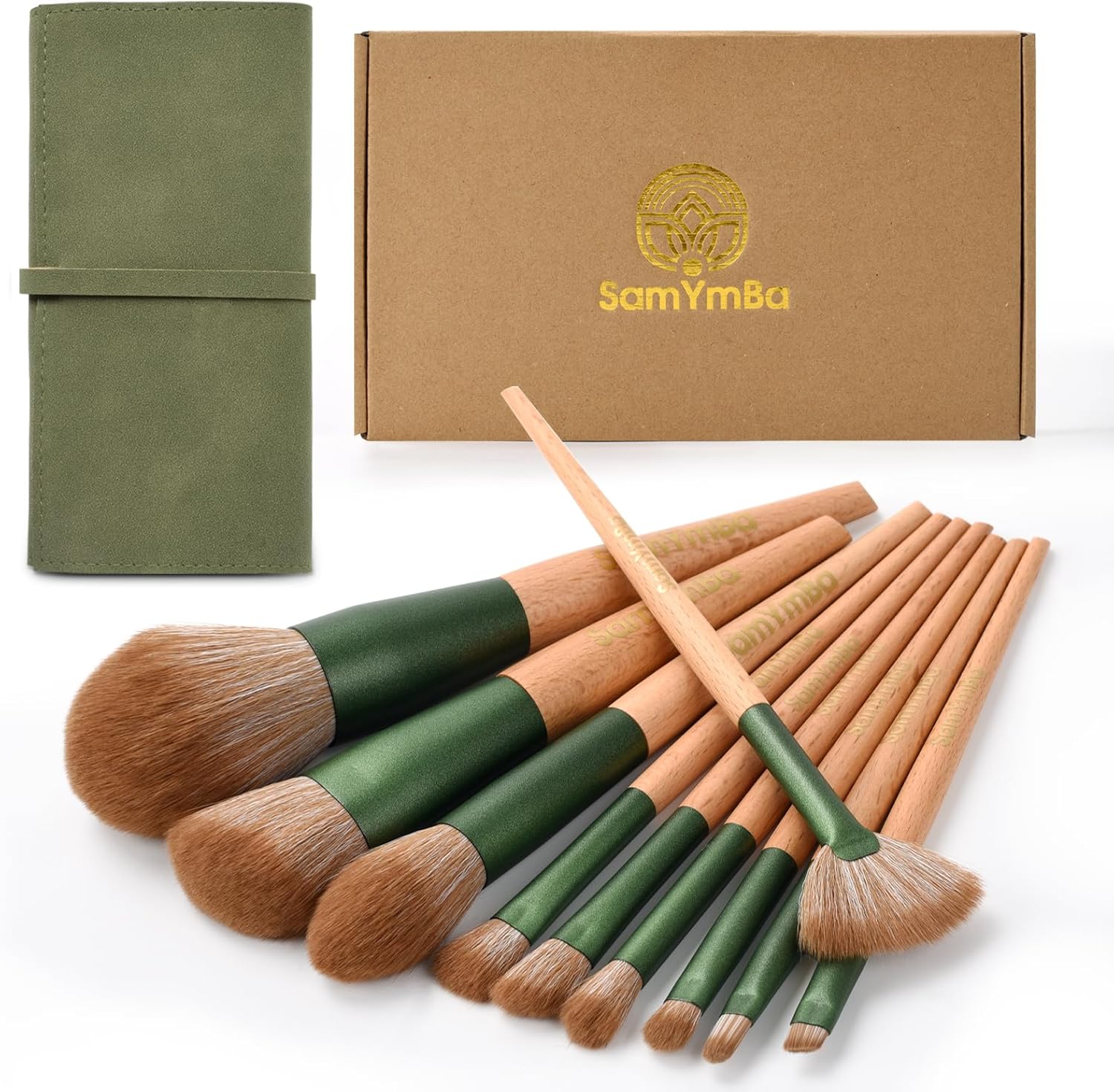 10 Brochas De Maquillaje - Brochas De Maquillaje Profesional - Brochas Maquillaje Ultrasuaves - Set Brochas Maquillaje Completo - Pinceles Maquillaje - Pinceis Maquilhagem - Maquillaje Mujer