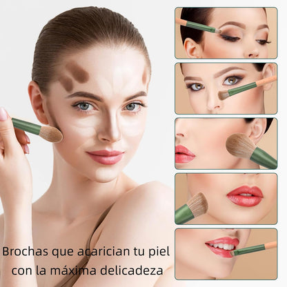 10 Brochas De Maquillaje - Brochas De Maquillaje Profesional - Brochas Maquillaje Ultrasuaves - Set Brochas Maquillaje Completo - Pinceles Maquillaje - Pinceis Maquilhagem - Maquillaje Mujer