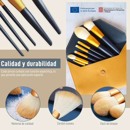 12 Brochas De Maquillaje 