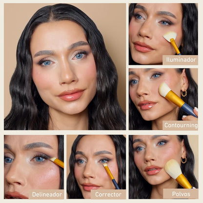 12 Brochas De Maquillaje 